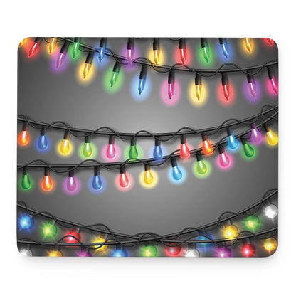 Christmas Holiday Lights Print Mouse Pad