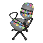 Christmas Holiday Lights Print Office Chair Cover