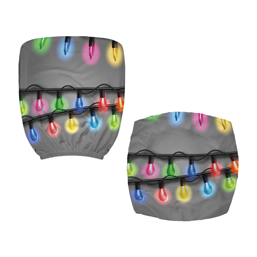 Christmas Holiday Lights Print Office Chair Cover