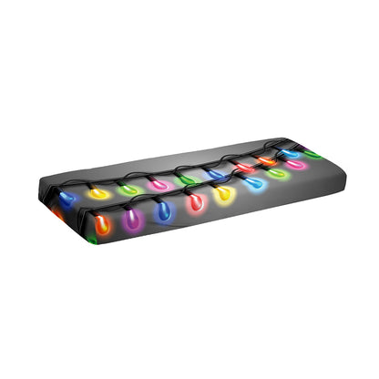 Christmas Holiday Lights Print Piano Keyboard Cover