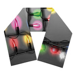 Christmas Holiday Lights Print Scarf