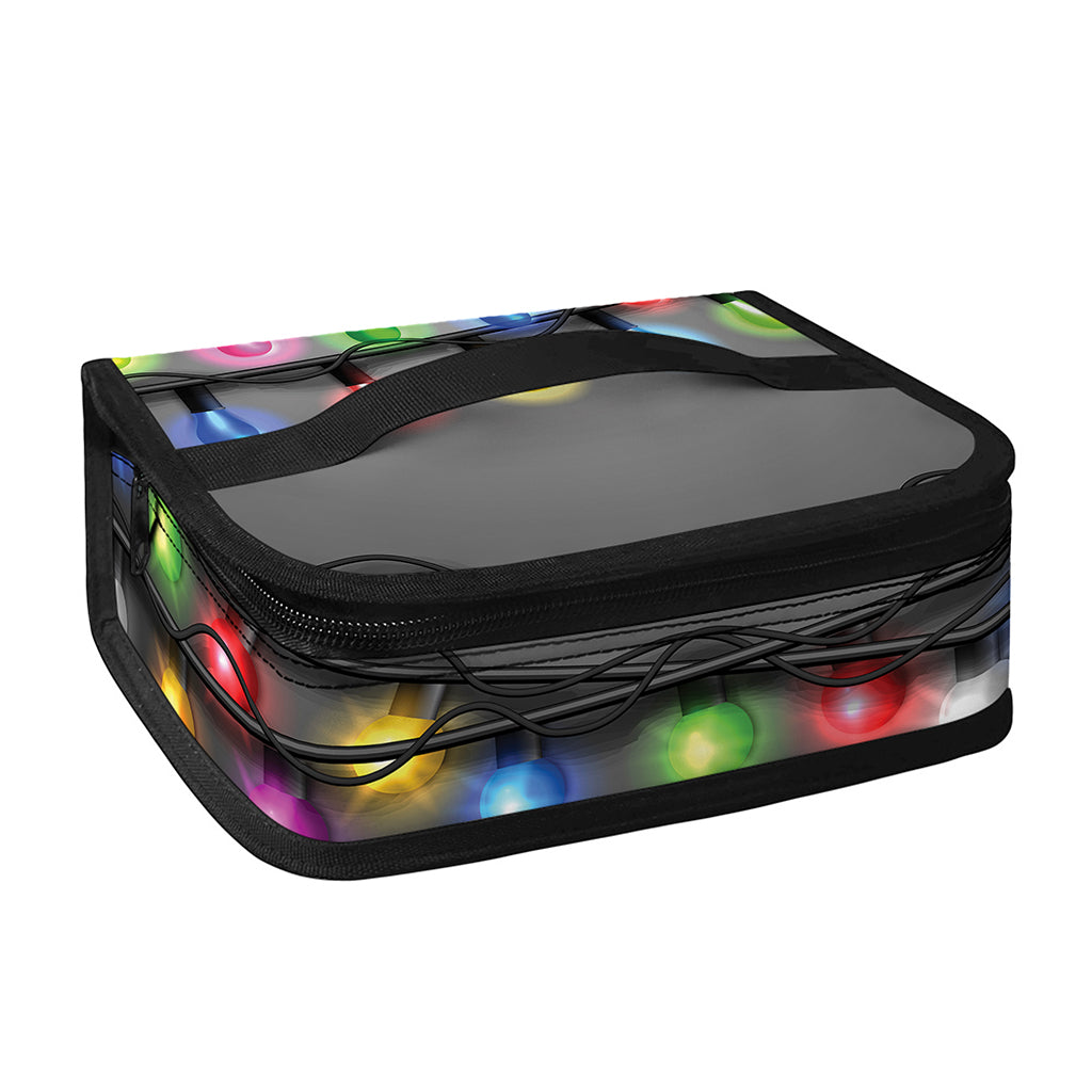 Christmas Holiday Lights Print Small Lunch Bag