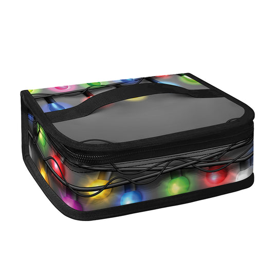 Christmas Holiday Lights Print Small Lunch Bag
