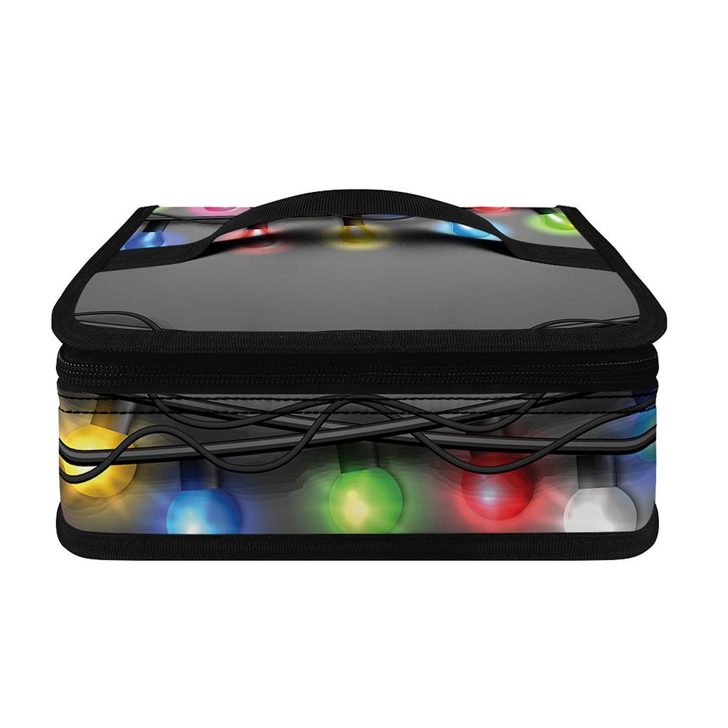 Christmas Holiday Lights Print Small Lunch Bag