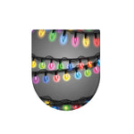 Christmas Holiday Lights Print Toilet Lid Cover