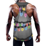 Christmas Holiday Lights Print Training Tank Top