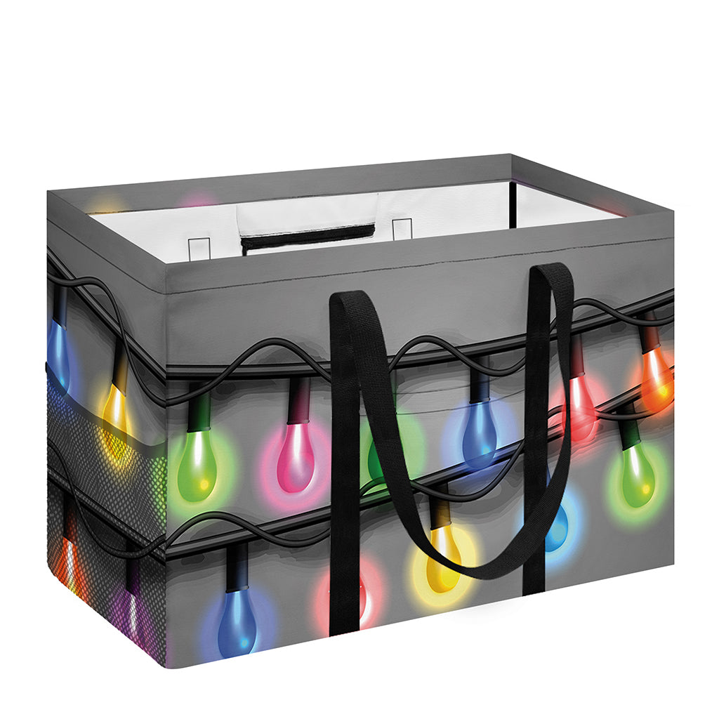 Christmas Holiday Lights Print Utility Tote Bag