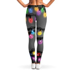 Christmas Holiday Lights Print Women's Leggings