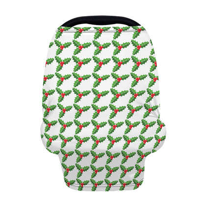 Christmas Holly Berry Pattern Print Baby Seat Cover