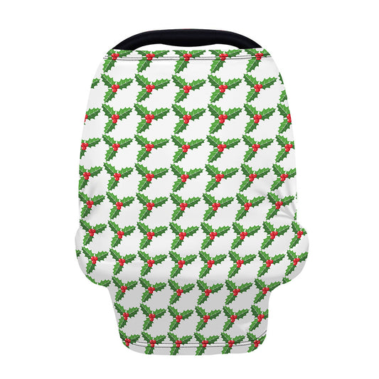 Christmas Holly Berry Pattern Print Baby Seat Cover