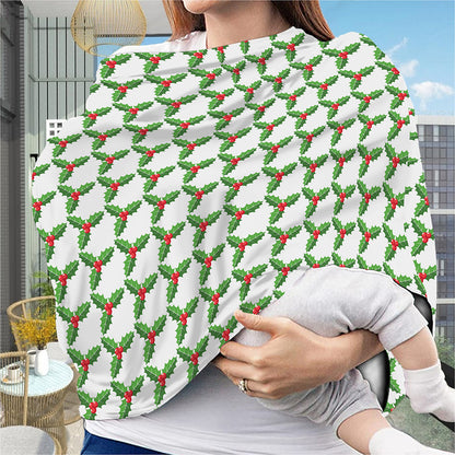 Christmas Holly Berry Pattern Print Baby Seat Cover
