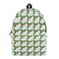 Christmas Holly Berry Pattern Print School Backpack
