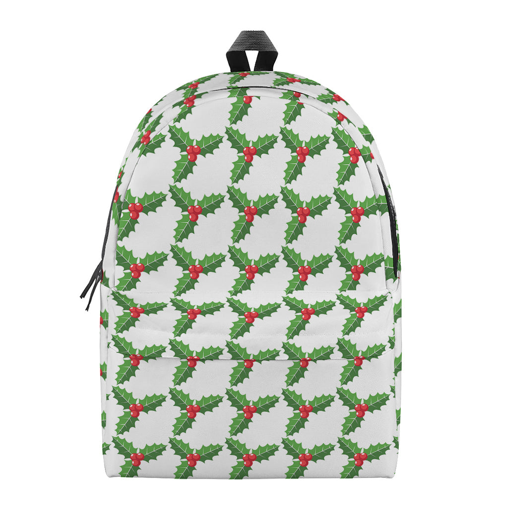 Christmas Holly Berry Pattern Print Backpack