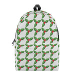Christmas Holly Berry Pattern Print Backpack