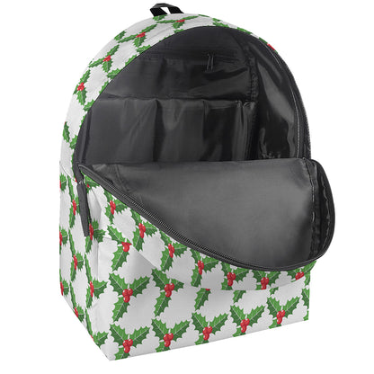 Christmas Holly Berry Pattern Print Backpack