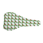Christmas Holly Berry Pattern Print Bicycle Seat Cover