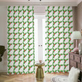 Christmas Holly Berry Pattern Print Dimout Pencil Pleat Curtains