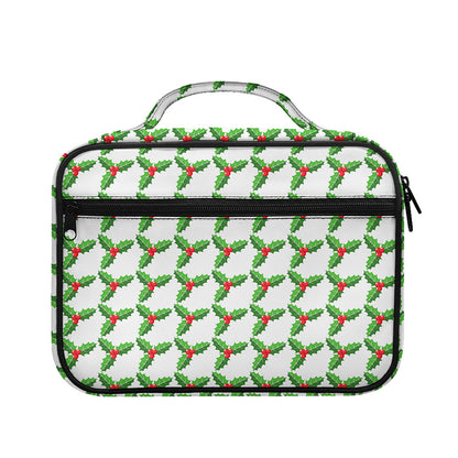 Christmas Holly Berry Pattern Print Briefcase Bible Bag