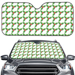 Christmas Holly Berry Pattern Print Car Windshield Sun Shade