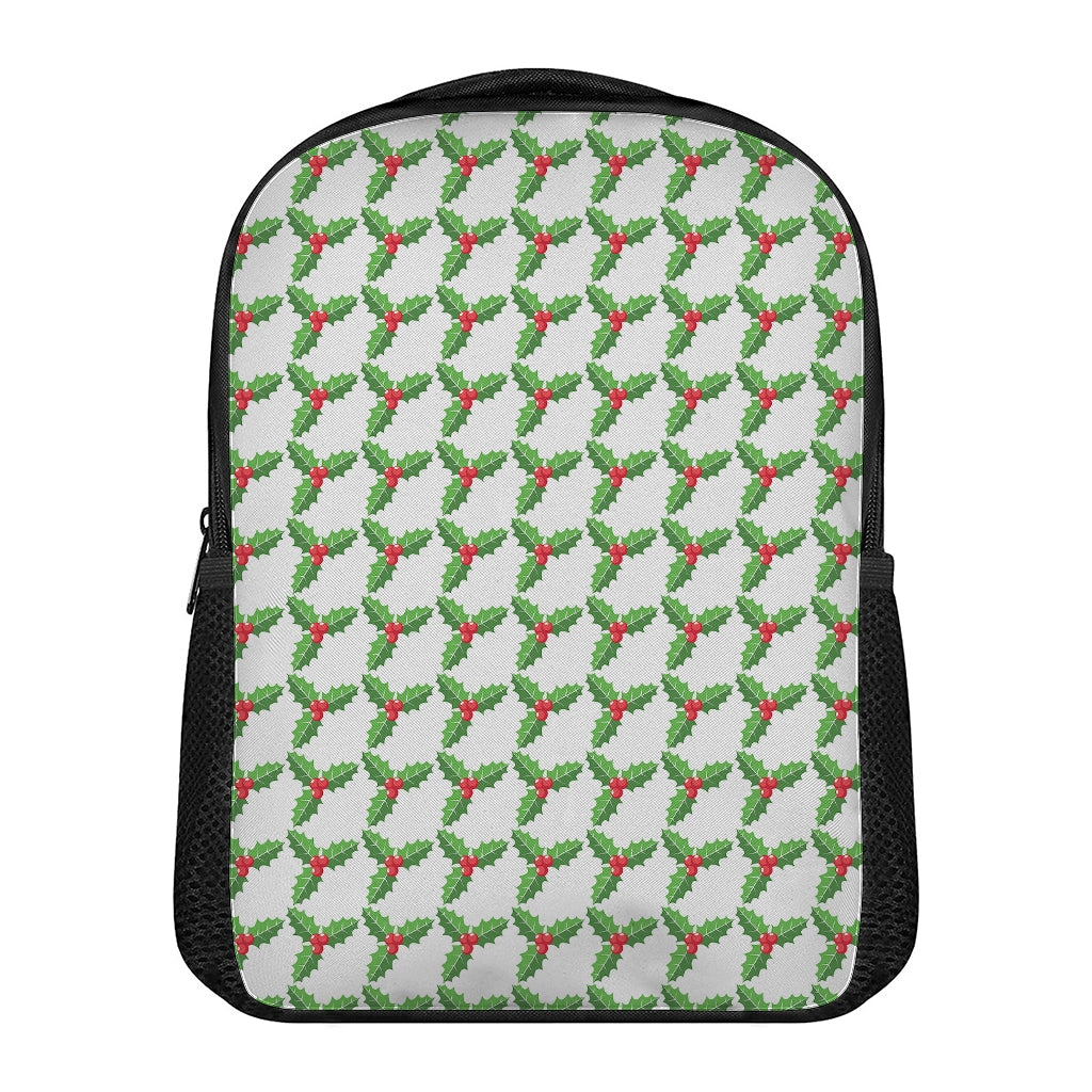 Christmas Holly Berry Pattern Print Casual Backpack