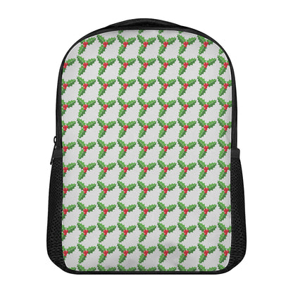 Christmas Holly Berry Pattern Print Casual Backpack