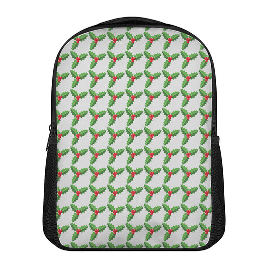 Christmas Holly Berry Pattern Print Casual Backpack
