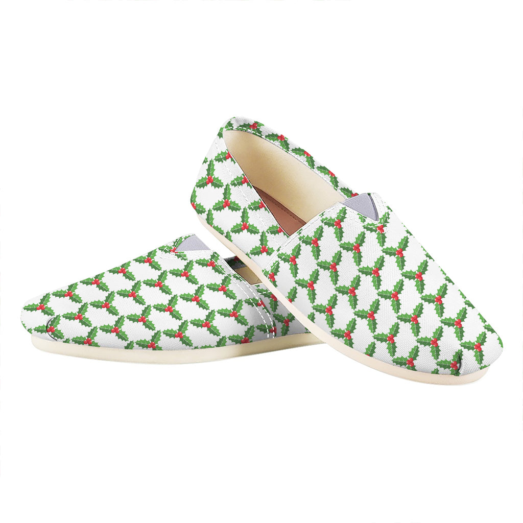 Christmas Holly Berry Pattern Print Casual Shoes