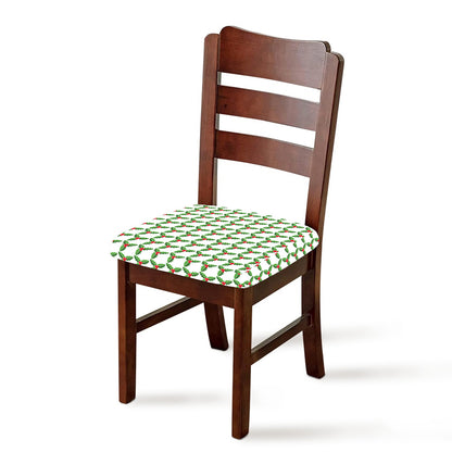 Christmas Holly Berry Pattern Print Chair Cushion Cover