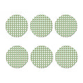 Christmas Holly Berry Pattern Print Coaster Set