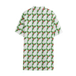 Christmas Holly Berry Pattern Print Cotton Hawaiian Shirt