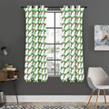 Christmas Holly Berry Pattern Print Grommet Curtain Panels