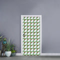 Christmas Holly Berry Pattern Print Door Sticker