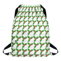 Christmas Holly Berry Pattern Print Drawstring Backpack