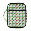 Christmas Holly Berry Pattern Print Front Pocket Bible Bag