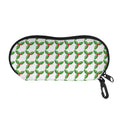 Christmas Holly Berry Pattern Print Glasses Case
