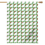 Christmas Holly Berry Pattern Print House Flag