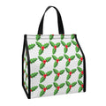 Christmas Holly Berry Pattern Print Insulated Lunch Tote