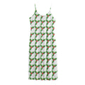 Christmas Holly Berry Pattern Print Jersey Midi Cami Dress
