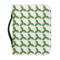 Christmas Holly Berry Pattern Print Leather Bible Cover