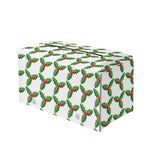 Christmas Holly Berry Pattern Print Leather Tissue Box Cover