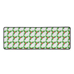 Christmas Holly Berry Pattern Print Long Kitchen Mat