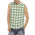 Christmas Holly Berry Pattern Print Men's Fitness Tank Top