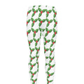Christmas Holly Berry Pattern Print Men's Leggings