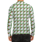 Christmas Holly Berry Pattern Print Men's Long Sleeve Rash Guard