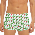 Christmas Holly Berry Pattern Print Men's Short Boxer Briefs