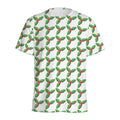 Christmas Holly Berry Pattern Print Men's Athletic T-Shirt