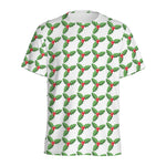 Christmas Holly Berry Pattern Print Men's Sports T-Shirt