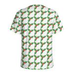 Christmas Holly Berry Pattern Print Men's Sports T-Shirt