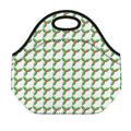 Christmas Holly Berry Pattern Print Neoprene Lunch Bag