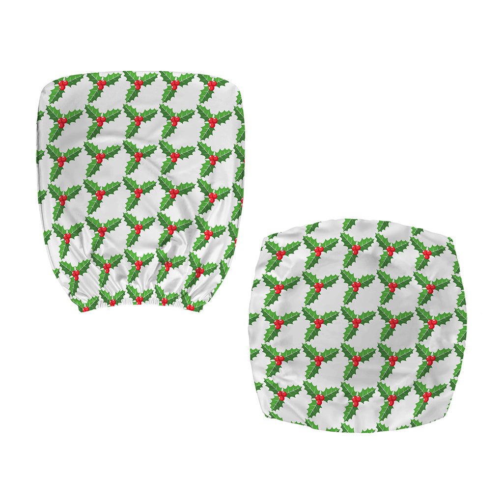 Christmas Holly Berry Pattern Print Office Chair Cover